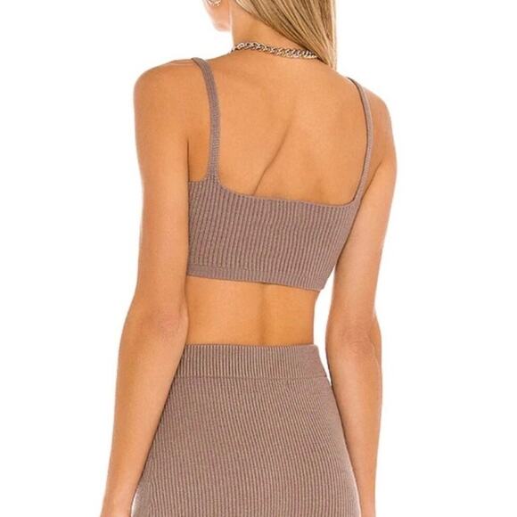 Michael Costello x REVOLVE Madison Crop Top In Tan Size XS - Picture 2 of 8